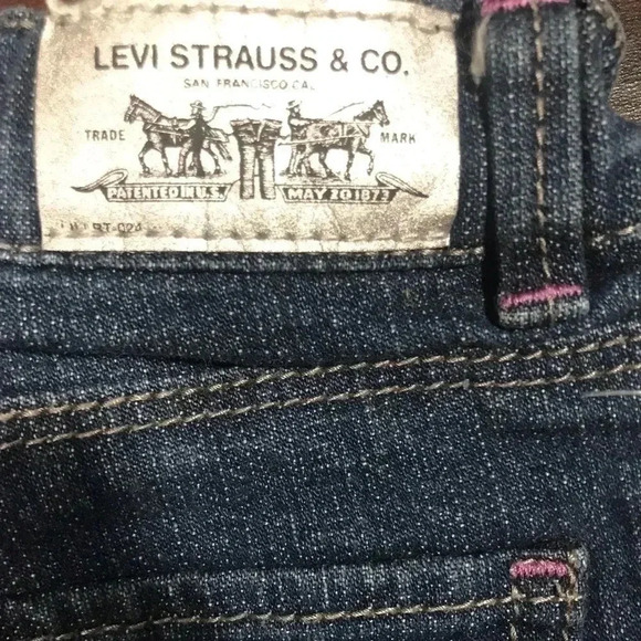 Levi’s Sequins Girls Blue Jeans Size 4 - Picture 6 of 7